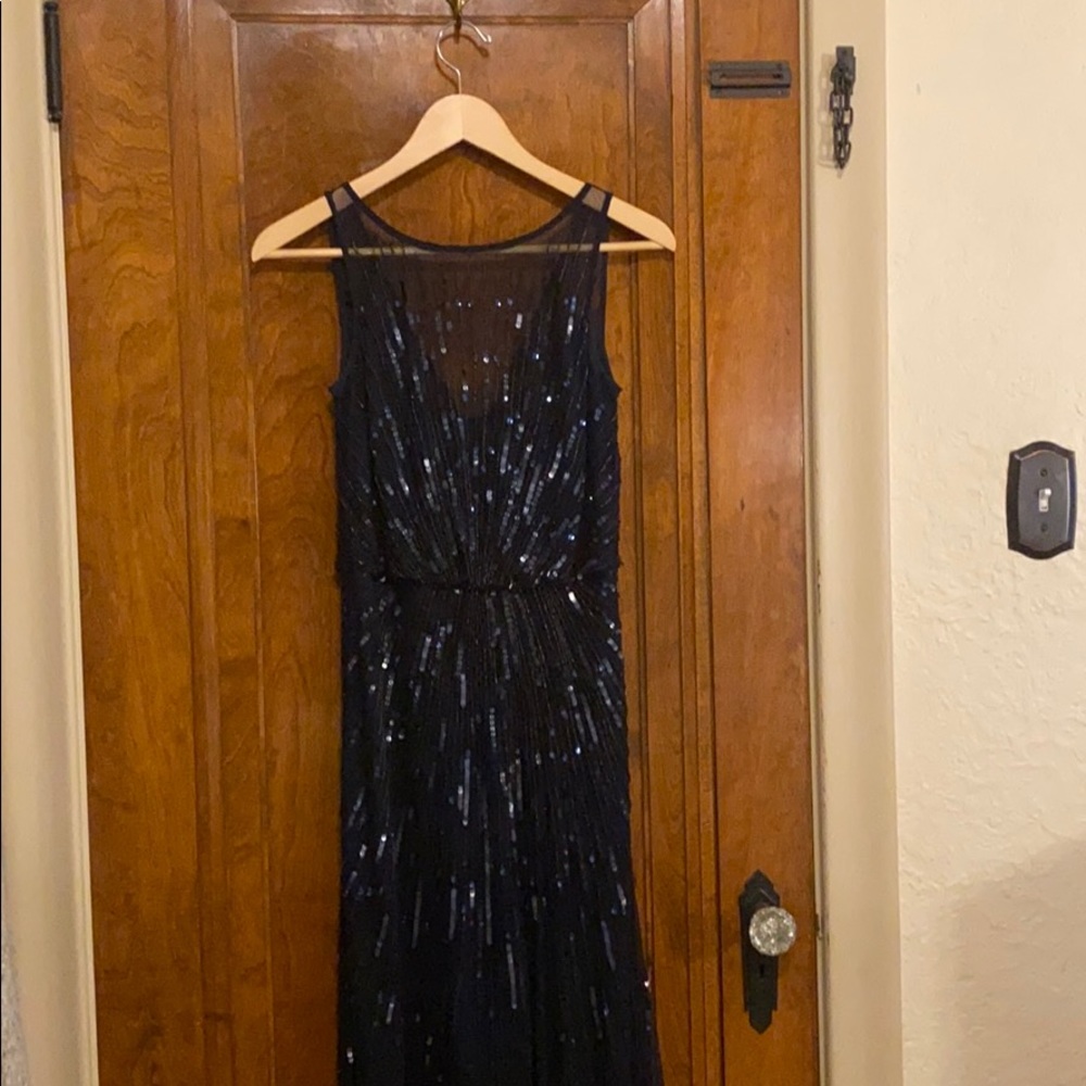 Aidan Mattox navy gown
